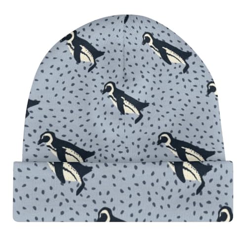 Cute Penguin Animal Pattern Kids Beanie Hat for for Girls Boys Children Cap Winter Knitted Chemo Cancer Headwear Accessories Gifts Decoration Black4