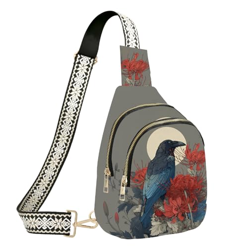 Sac à bandoulière en cuir Crow pour femme : le petit sac de voyage chic