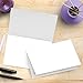 Extra Thick 100lb White Uncoated Cover Stock Half Fold Greeting Cards / Invitations, 5.5 X 8.5 Inches When Folded - 50 Cards Per Pack