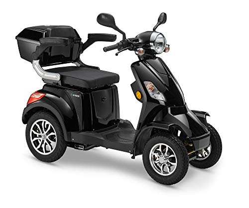 Elektroroller LuXXon E4800 - Elektromobil/Seniorenmobil mit 1000 Watt, max. 20 km/h, Reichweite bis zu 55 km, schwarz Cover
