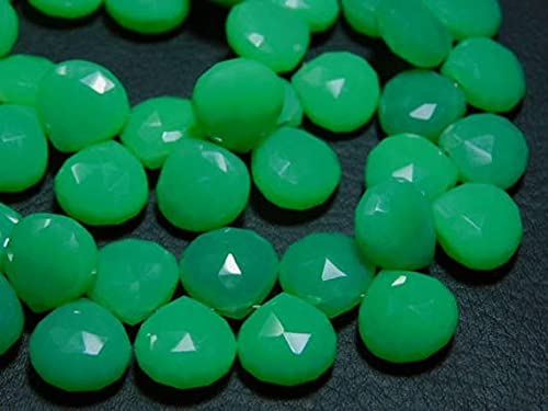 Chrysoprase calcédoine facettée anti-ternissement pour des bijoux durables de 11mm