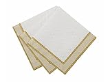 20 x schimmernde Goldpapier-Servietten.