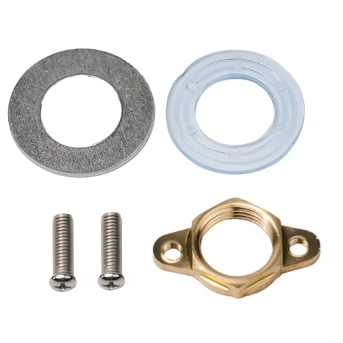 Fixing Tool Wash Basin Fastener Nut Circlip Washer Anti-loosening Set for Kitchen and Bathroom Faucets, Copper Material, 2cm Connection Diameter