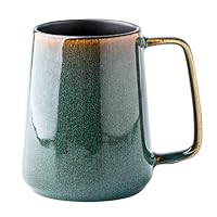 AURWEL Große Keramik Kaffeetassen, 24 Unzen / 700ml Extra Große Tassen, Für Cappuccino, Latte, Heiße Kakao Oder Heißes Tee- Geschenk (24 oz Dark Green)