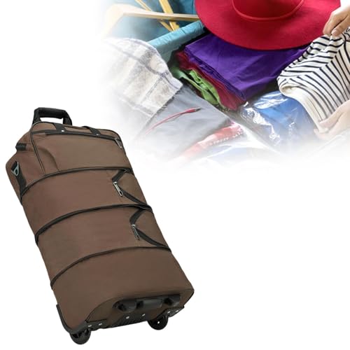 Handbag Roll Duffel Handbag Light Travel Storage on The Luggage Organizer for Luggage Organizer for Traveling Outdoors, Brown4