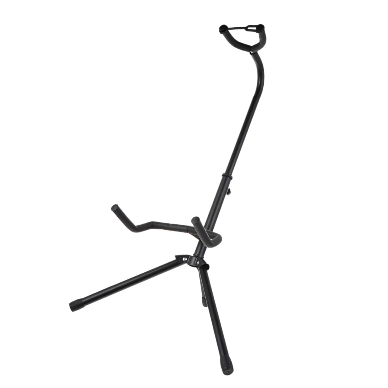 Supporto Chitarra da Terra Nero in Ferro, Display Strumento | Imbottitura Sicura, Adatto a Molte Forme di Chitarra, 1 Pezzo, Supporto Stabile per Esposizione