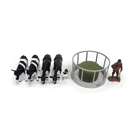 Réplique de collection Britains Tomy au 1/32 avec mangeoire et figurines