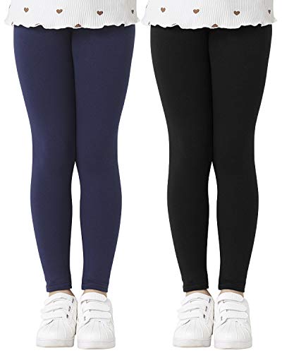 Legging Thermique Fille Avec Jupe Volants - Polaire Chaud Hiver, Doux Et Stretch, 4-10 Ans
