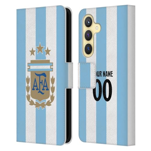 Coque portefeuille Samsung S24 Argentine protection intégrale en cuir avec emplacements cartes