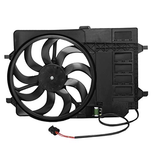 TYMMC Radiator and Condenser Cooling Fan Front Side Assembly L4 4Cyl for Mini for Cooper 1.6L 2003-2008 TOPT1229001 17117541092 ZZ0152