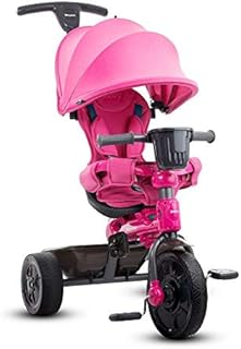 Joovy Tricycoo 4.1 Kid's Tricycle, Push Tricycle, Toddler Trike, 4 Stages, Pink