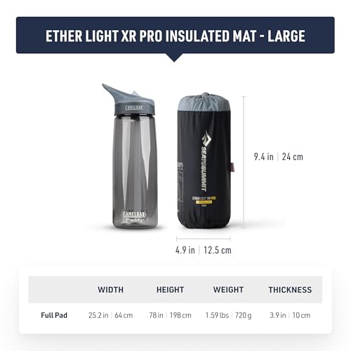 Image of Sea to Summit Ether Light XR Pro Insulated Sleeping Pad, Tapered - Large (78 x 25 x 4 inches)
