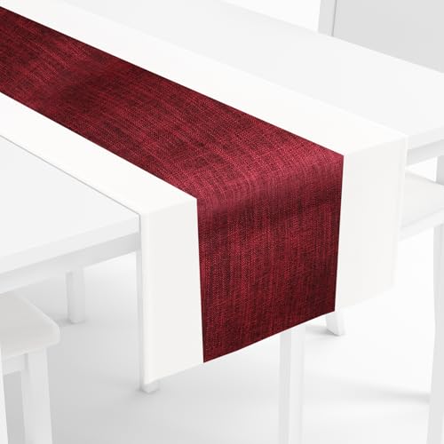 Nappe en lin bordeaux haut de gamme pour table chic