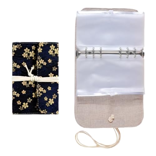 Sac de Rangement pour Aiguilles a Tricoter,Etui de Voyage en PVC avec 12 Poches Zippées pour Une Organisation Optimale,Aiguilles Circulaires Courtes Ou Longues