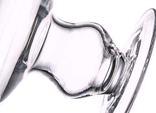 Diamond Star Clear Glass Apothecary Jar Decorative Candy Buffet Jars Elegant Glass Storage Containers (Height: 12" Body: 6")
