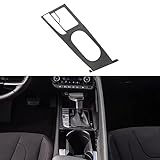 Kadore Console Panel Cup Holder Trim Gear Shift Cover for Hyundai Elantra Limited 2021 2022 2023 Interior Carbon Fiber Style LHD 1pc (Electronic Handbrake Model Only)