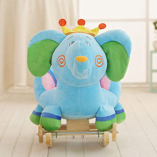 ZhaoXH-Schaukelpferd Blauer Elefant Kinder Schaukelpferd Spielzeug Holz Schaukelpferd Kleinkind Schaukelstuhl Kind… – Bild 6