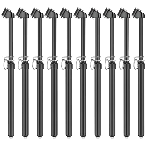 Image of Yunsailing 10 Pcs 10 Pcs Dual Head Tire Pressure Gauge Heavy Duty Truck Tires Air Pressures Gauges with Hook Range 10-150psi, 0.7-10.3bar for Semi Trucks Car Bus Rv Van (Black)