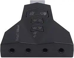 ADAPTADOR PLACA DE SOM USB 4 PORTAS P2 – COMPATÍVEL COM PS3, Vinik, A4PUSBM