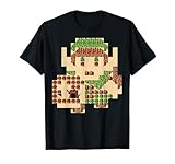 Nintendo Zelda Link Portrait 8-Bit Map Graphic T-Shirt T-Shirt