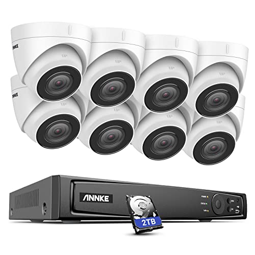 ANNKE H800 PoE Security Camera System, 8 Channel H.265+ UHD 4K PoE NVR with 8 x 8MP (2160P