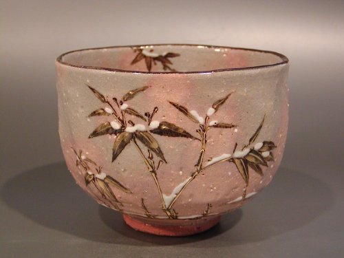 【美品】京焼 中村秋峰 乾山写 藤絵 抹茶碗 仕覆付き 茶道具/お点前道具 茶器 Amazon | 茶道具 抹茶茶碗 乾山写 雪竹絵、 京焼 中村秋峰作 | 佐藤