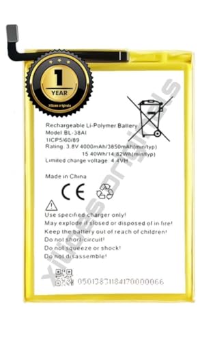 Image of BL-38AI Battery for itel P32 / P13 / P13 Plus / P31 /P33 / W5504 BL-38AI [4000Mah] Battery with 1 Year Warranty** (V15)