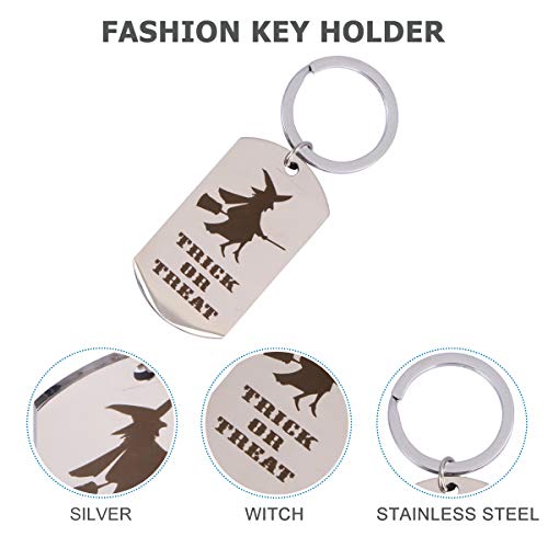 LUOEM 2 stuks roestvrijstalen zakhangers heks sleutelhangers - Image 6
