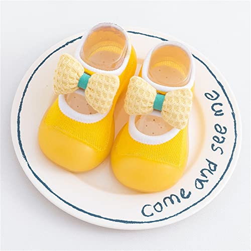 Toddler Sock Shoes Kids Infant Newborn Baby Boys Girls Shoes First Walkers Cute Bowknot Soft Antislip Sock Shoes B4