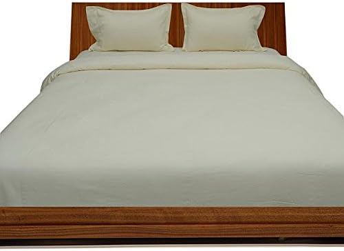 LaxLinen 400TC Super Soft Quality Egyptian Cotton 4PC Sheet Set 18" Inch Extra Deep Pocket Full Bed Size/Double Bed Size, Ivory Solid 400-Thread Count