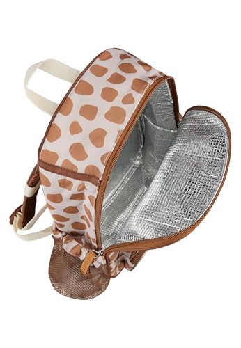 Sterntaler Kinderrucksack Giraffe Kaya – Wasserabweisendes Polyester, großes Hauptfach mit Kühlfunktion –Zwei-Wege-Reißverschluss, gepolsterte, verstellbare Schultergurte – Baby und Kleinkind Rucksack