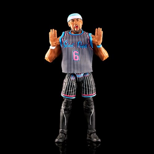 Image of Mattel WWE Elite Collection Action Figure & Accessories, Series #103 Angelo Dawkins 6-inch Collectible with 25 Articulation Points & Swappable Hands