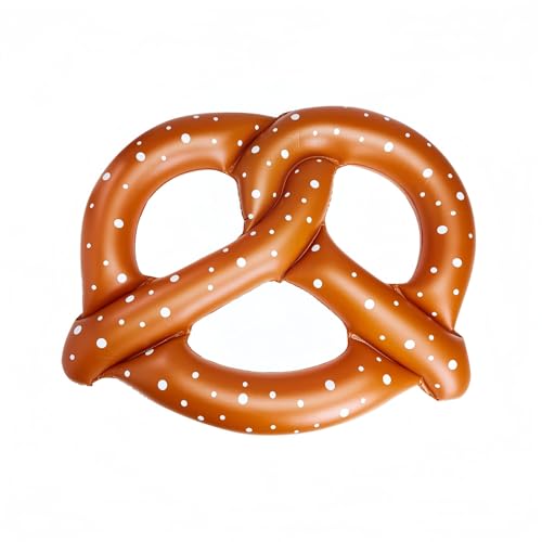 プレッツェル型浮き輪・大人用/子供用兼用・3人で楽しめる大型フロート | プール/海水浴/夏休み用・直径150cm・PVC素材 | 【収納便利・水遊びに最適】