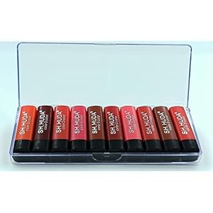 SH.HUDA 10Pcs Pocket Matte Lipsticks For Women - Long Lasting, Waterproof Matte Finish Lipstick 10 41uhYP O9qL. SL500 . SS300