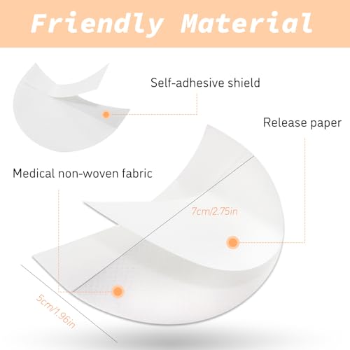 Image of TORMEN Eyeshadow Shields, Lint-Free Under Eye Pads, 150 Pcs | Lint-free eyeshadow stencil pads. Prevent fallout and residue. Makeup, eyelash extensions application. Portable, disposable.