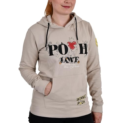 Elbenwald Winnie the Pooh Pooh - Sudadera con capucha, color beige, beige, S