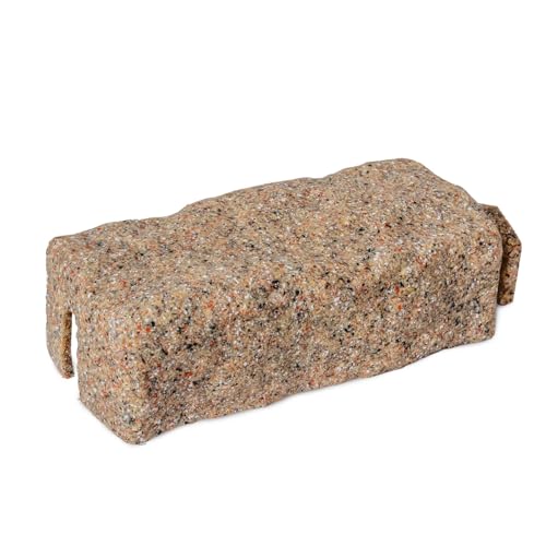 Beuta DIY Kunststein-Landschaftseinfassung, Verlängerungsziegel – dieser funktionale Verlängerungsstein fügt Ihrem Landschaftsbauprojekt 19,1 cm hinzu (1 Stück Sandstein) Entwickelt, um mit anderen