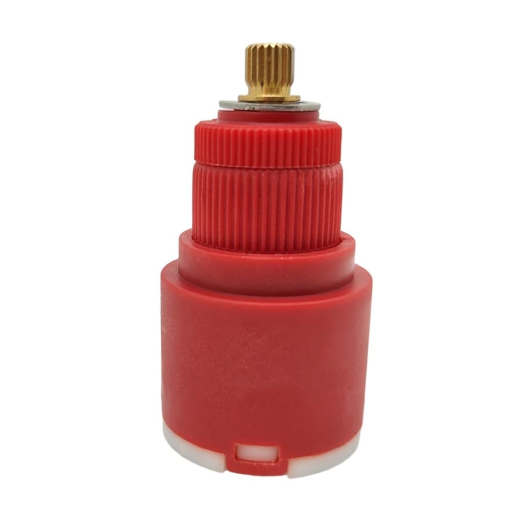 Noyau de valve thermostatique de 35 mm en plastique rouge 66 x 35 mm