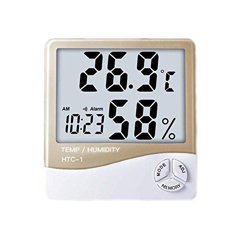 Lcd Digital Temperatur Feuchtigkeitsmesser Home Indoor Outdoor Hygrometer Thermometer Wetterstation Mit Uhr