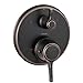 hansgrohe Ecostat Classic Premium Volume and Auto Temperature Control 2-Handle 7-inch Wide Thermostatic Shower Trim for Rough-in Valve with Diverter in Rubbed Bronze, 15753921