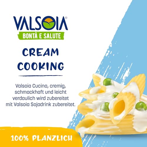 Valsoia, Condisoia Cream, Ideale Kochsahne für Laktoseintolerante, Veganer und Vegetarier, Vielseitig in der Küche einsetzbar, 6 x 200 g
