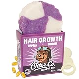 Otter co. Biotin & Onion Hair Growth Shampoo Bar with Keratin, Rosemary Hair Growth Oil, ACV – Vegan, Sulfate Free & Non Toxic – Hair Loss Shampoo for Thinning Hair for Women & Men, USA Made