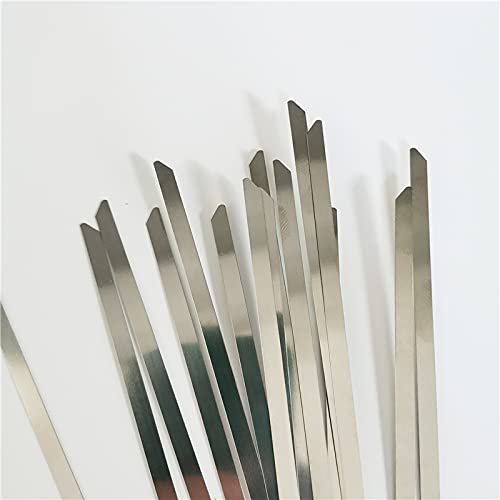 Fascette stringicavo, fascette stringicavo 100 pezzi fascette stringicavo in acciaio inox con chiusura a zip in metallo fascette stringicavo rivestite multiuso fascette stringicavo nere (colore: