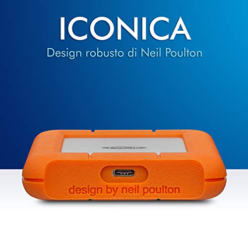 Rugged USB-C 2TB, Hard disk esterno portatile, Resistente a Cadute, PC Mac iPad & iPhone, Data Rescue Service (STFR2000800) - Hdd - Immagine 5