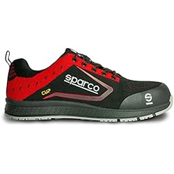 Zapato Seguridad Sparco Sport Evo Se3 Sparco - Zapatillas Cup S1P Black/Rojo talla 43