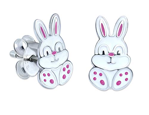 Katy Craig, Argent sterling 925 Lapin Boucles d'oreilles