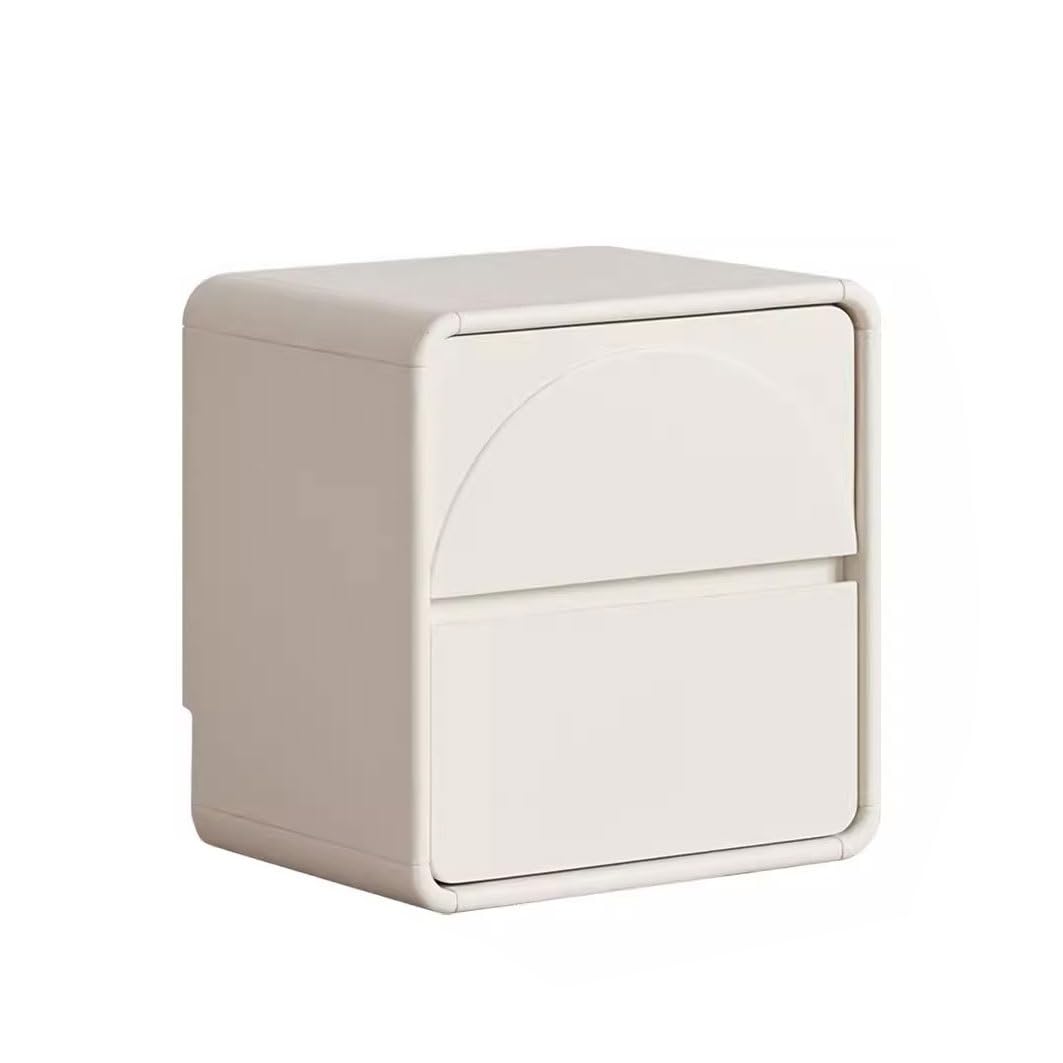 Meuble de rangement de chevet compact blanc pour désencombrer la chambre
