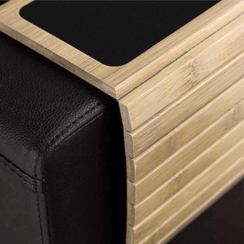 Mesa de reposabrazos flexible con bandeja plegable para sofá y silla 7