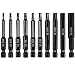 Hex Head Allen Wrench Drill Bit Set (HUGE 10 PACK WITH STORAGE CASE) - Magnetic Tips - Quick Release Shank for Easy Attachment - Solid S2 Steel Alloy - 2.3" Long - Perfect for Ikea Type Furniture