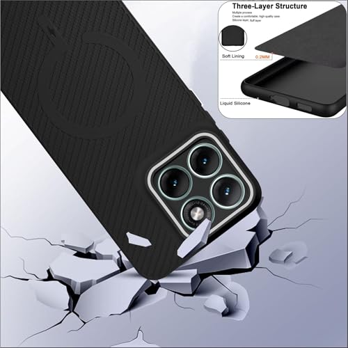 Image of SBMS Back Cover for Motorola Edge 70 Fusion 5G Soft Matte Silicone Cover with Slim Fit | (Not Mag-Safe Compatible) | Shockproof | Camera Protection Bumper Case for Moto Edge 70 Fusion (Black)